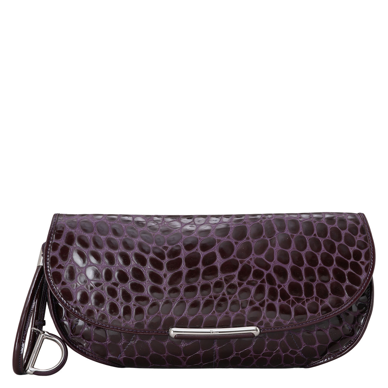 CHRISTIAN DIOR(USED)디올 크로커 패턴 클러치백